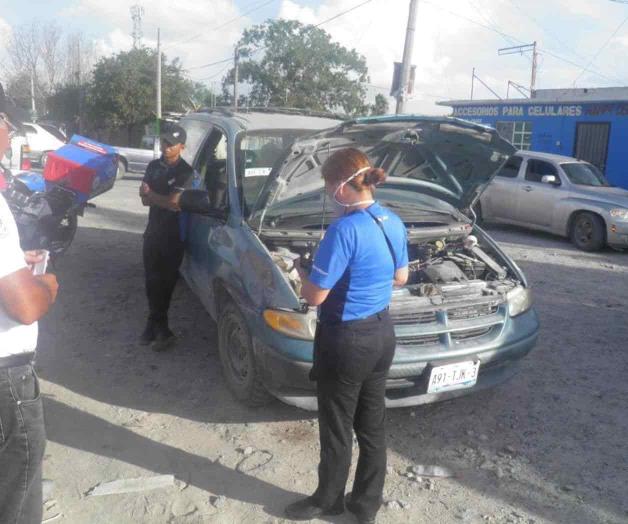 Motociclista herido en accidente vial
