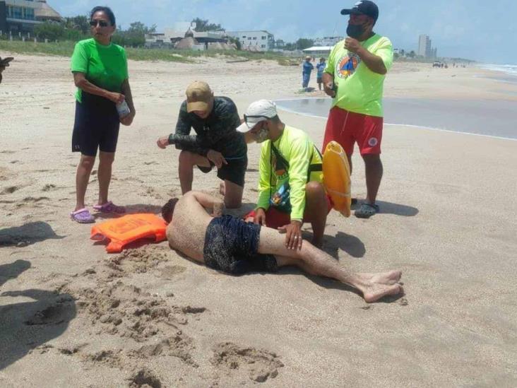 Salvan a reynosense de morir ahogado en playa Miramar Salvan a reynosense de morir ahogado en playa Miramar