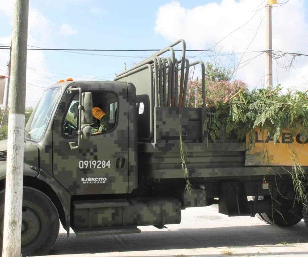 Despliega Ejército servicios a colonias Despliega Ejército servicios a colonias