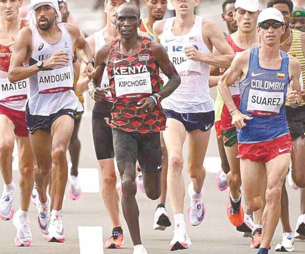 ¡Calor y maratonistas!