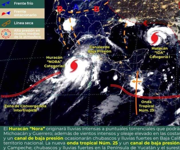 Nora se convierte en huracán de categoría 1