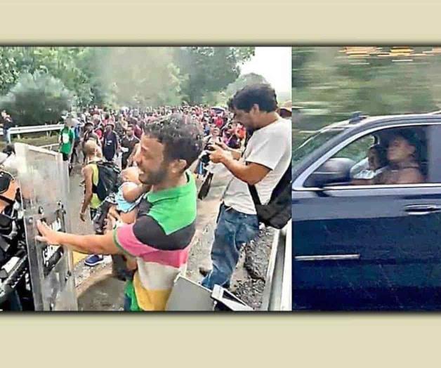 Agreden a migrantes... y AMLO pasa de largo Agreden a migrantes... y AMLO pasa de largo