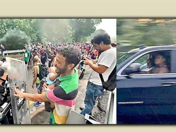 Agreden a migrantes... y AMLO pasa de largo Agreden a migrantes... y AMLO pasa de largo