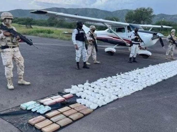 Decomisan aeronave con droga en Sonora Decomisan aeronave con droga en Sonora