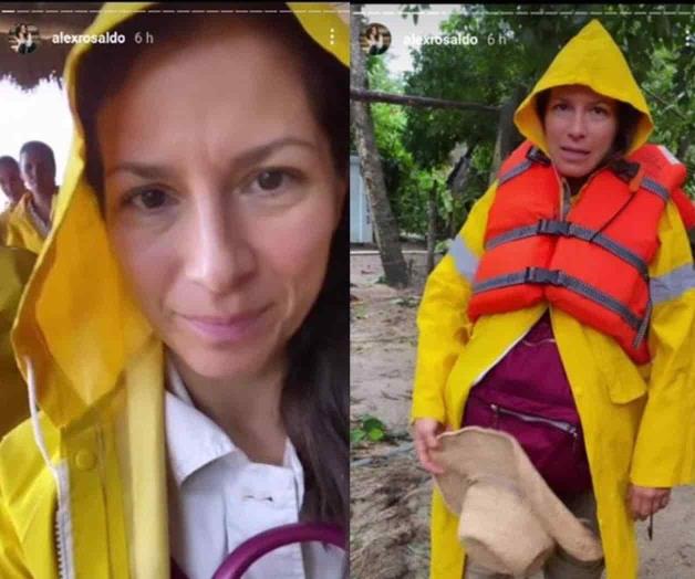 Alessandra Rosaldo tuvo que dejar Puerto Vallarta por huracán