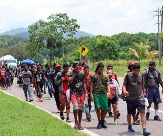 Desarticulan caravana migrante en Mapastepec