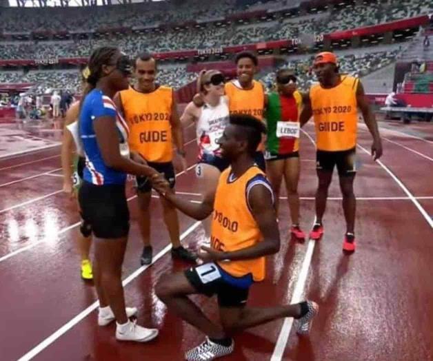 Inesperada propuesta de matrimonio roba cámara en los Paralímpicos Inesperada propuesta de matrimonio roba cámara en los Paralímpicos