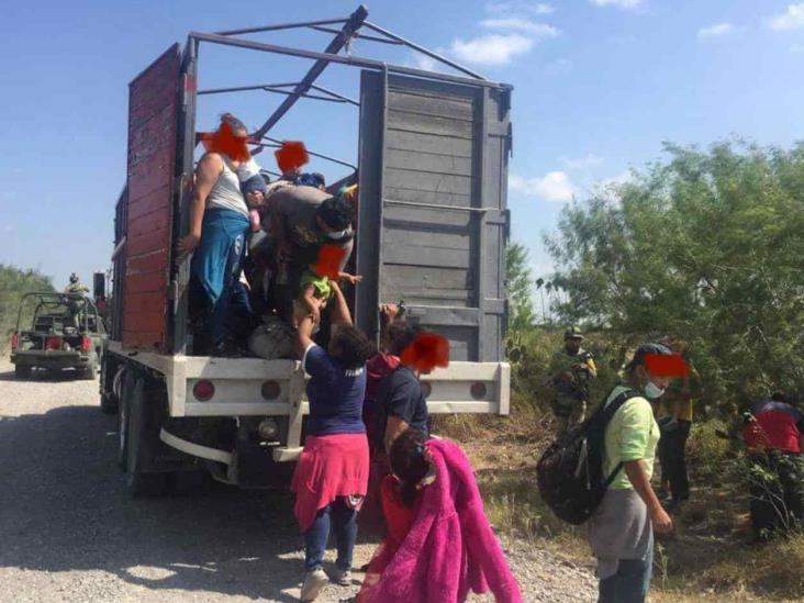 Rescata Ejército en dos eventos a 158 migrantes Rescata Ejército en dos eventos a 158 migrantes