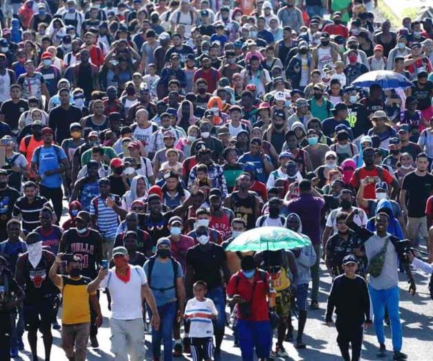 Cuarto grupo de migrantes parte de frontera sur de México