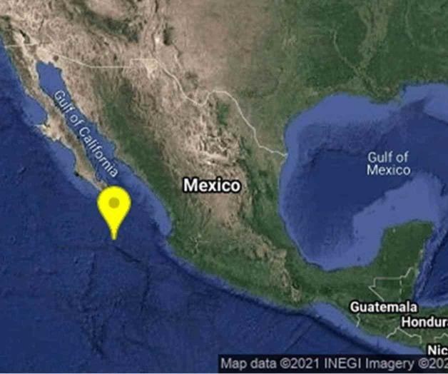 Reportan sismo de magnitud 5.3 en Baja California Sur