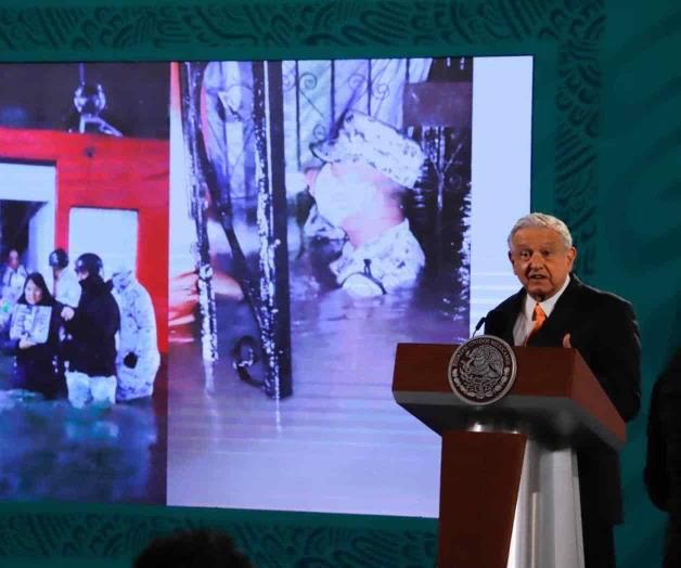 ‘Por presas totalmente llenas, desbordamiento’