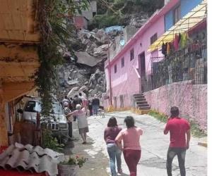 Reportan derrumbe en Cerro del Chiquihuite, en Edomex