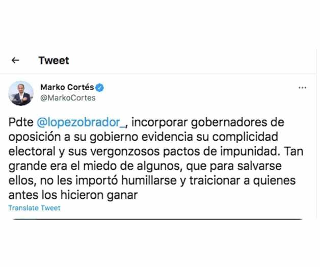 ‘Hace AMLO pactos de impunidad’: Marko Cortés ‘Hace AMLO pactos de impunidad’: Marko Cortés