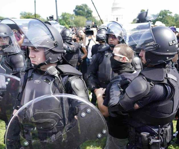 Llegan manifestantes a Washington; fuerte presencia policial