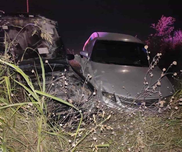 Heridos en choque padre y su bebé