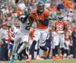 Courtland Sutton lleva a los Broncos a vencer 23-13 a Jaguares