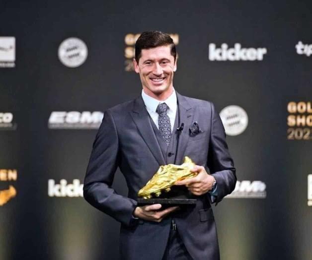 Gana Lewandowski Bota de Oro, supera a Messi y Cristiano Ronaldo Gana Lewandowski Bota de Oro, supera a Messi y Cristiano Ronaldo