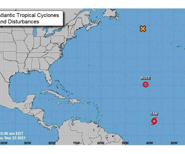 Tormenta tropical Sam se forma en el Océano Atlántico Tormenta tropical Sam se forma en el Océano Atlántico