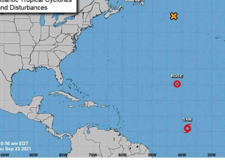Tormenta tropical Sam se forma en el Océano Atlántico Tormenta tropical Sam se forma en el Océano Atlántico