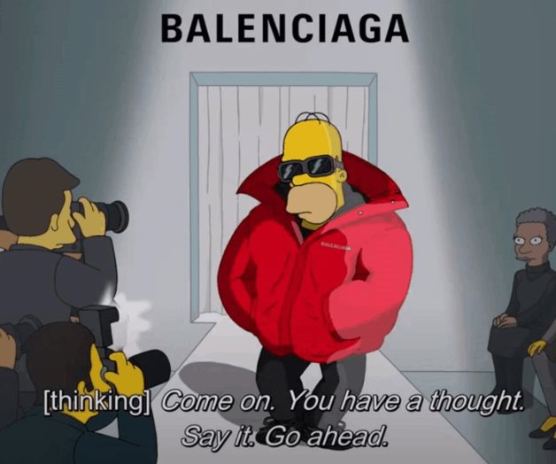 Los Simpson modelan para Balenciaga
