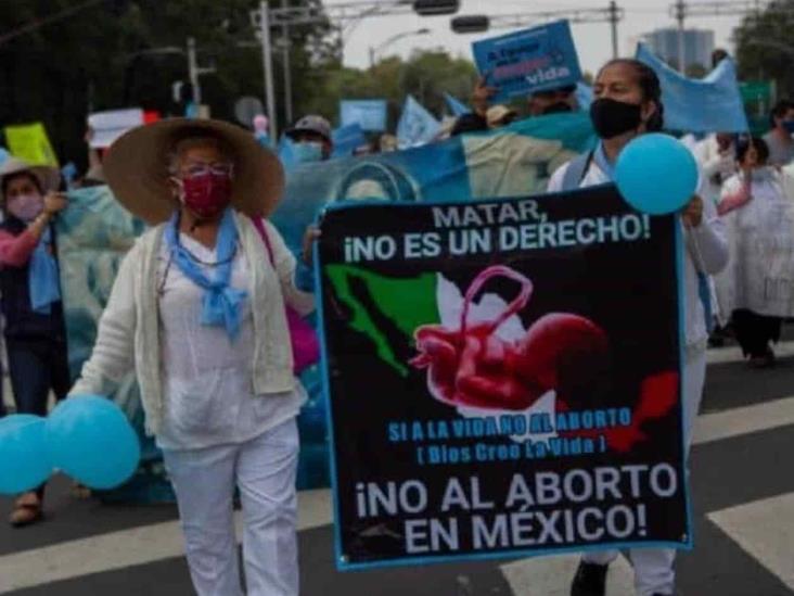 ¡Vida sí, aborto no!, grupos provida protestan en las calles de CDMX ¡Vida sí, aborto no!, grupos provida protestan en las calles de CDMX