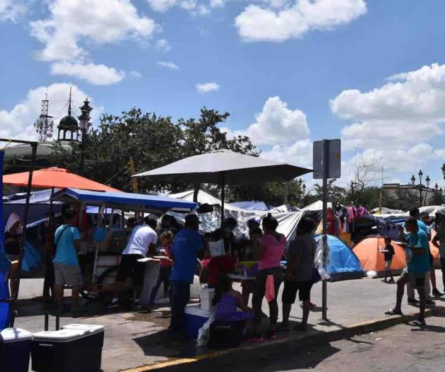 Retiran más de 400 ‘diablitos’ del campamento migrante