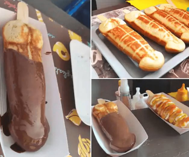 La tienda que vende gofres con forma de pene en SLP