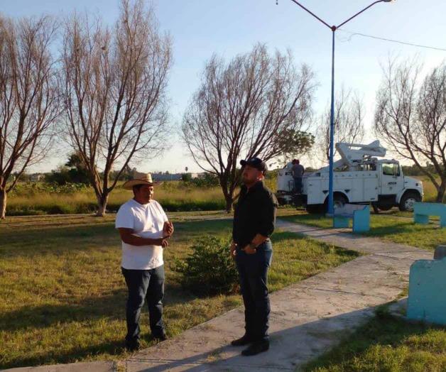 Rehabilitan alumbrado