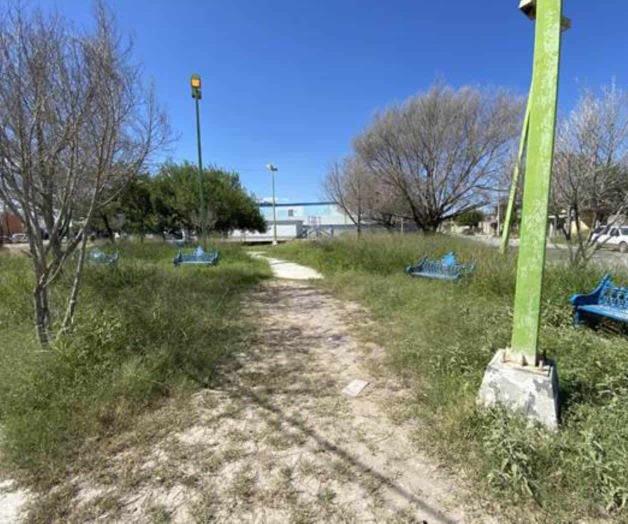 Reportan vecinos plaza enmontada