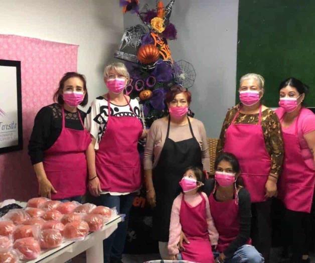 Venden hamburguesas rosas