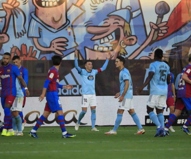 Desperdicia Barcelona ventaja de 3 goles y empata 3-3 ante Celta