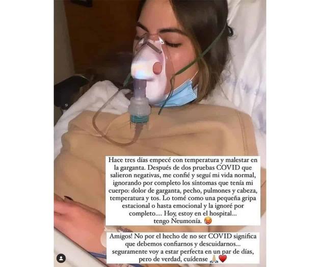 Sofía Aragón hospitalizada por neumonía Sofía Aragón hospitalizada por neumonía