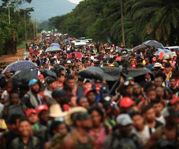 Enfila hacia la frontera nueva caravana migratoria Enfila hacia la frontera nueva caravana migratoria