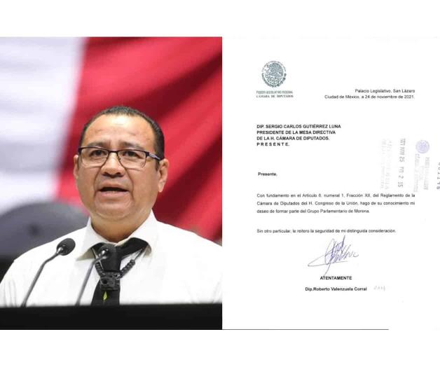 Renuncia diputado al PAN, se une a Morena Renuncia diputado al PAN, se une a Morena