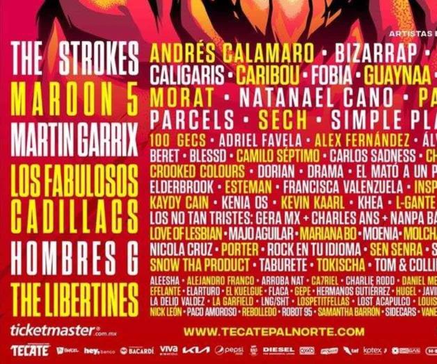 Encabezan The Strokes y Maroon 5 la décima edición de Pal Norte Encabezan The Strokes y Maroon 5 la décima edición de Pal Norte