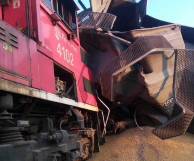 Reportan choque frontal de 2 trenes