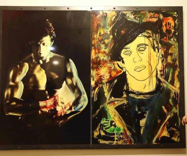 Sylvester Stallone presenta su arte