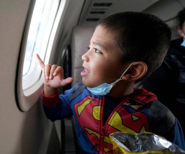 ‘Viajar en avión fue un asombro para él’