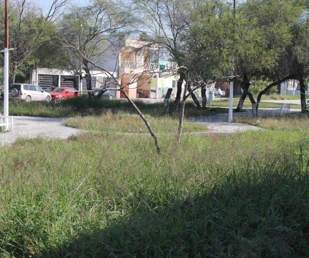 La plaza de Unidad Obrera en abandono