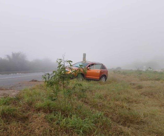 Provoca neblina encontronazo en Palo Blanco