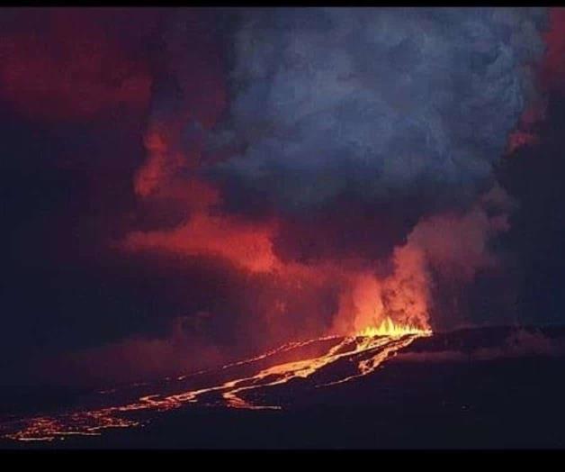 Nueva erupción en volcán