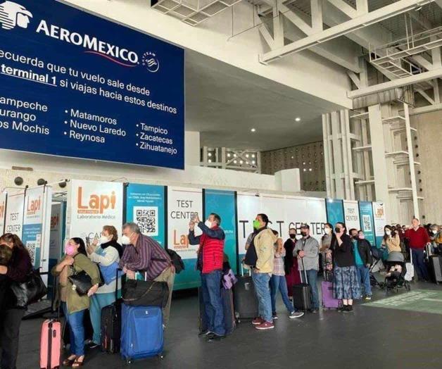 Suma Aeroméxico 61 vuelos modificados hoy por contagios