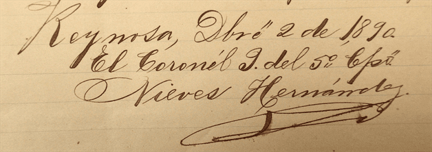 El prendedor con brillantes en forma de herradura del coronel Nieves Hernández