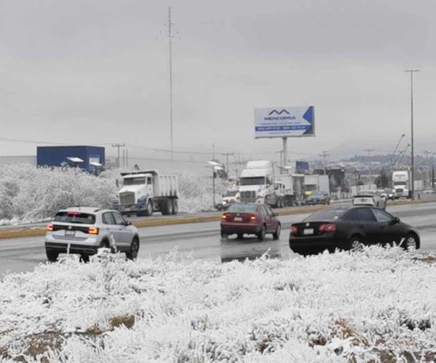 Reportan nevada en zona de Saltillo