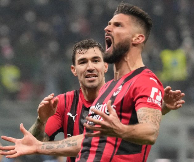 Con 2 de Giroud, Milan gana derbi al rival Inter