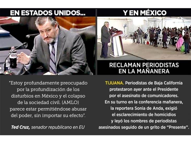 Prenden focos rojos en EU por México Prenden focos rojos en EU por México