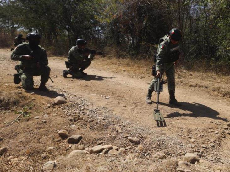 Ejército busca minas en violento estado del oeste de México Ejército busca minas en violento estado del oeste de México