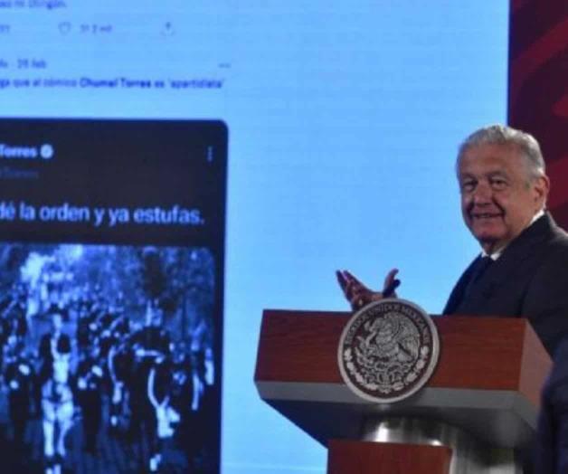 Se burla Obrador de Chumel y Diego