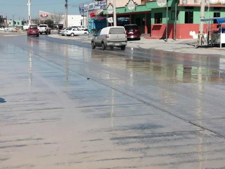 Torpeza en obras causan corte de agua y megafuga Torpeza en obras causan corte de agua y megafuga
