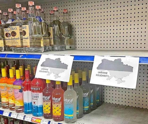 Boicotean venta de vodka ruso en EU y Canadá Boicotean venta de vodka ruso en EU y Canadá